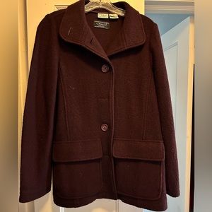 LL Bean wool jacket women’s small